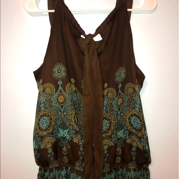 Apt. 9 size large teal and brown top. - Picture 3 of 12
